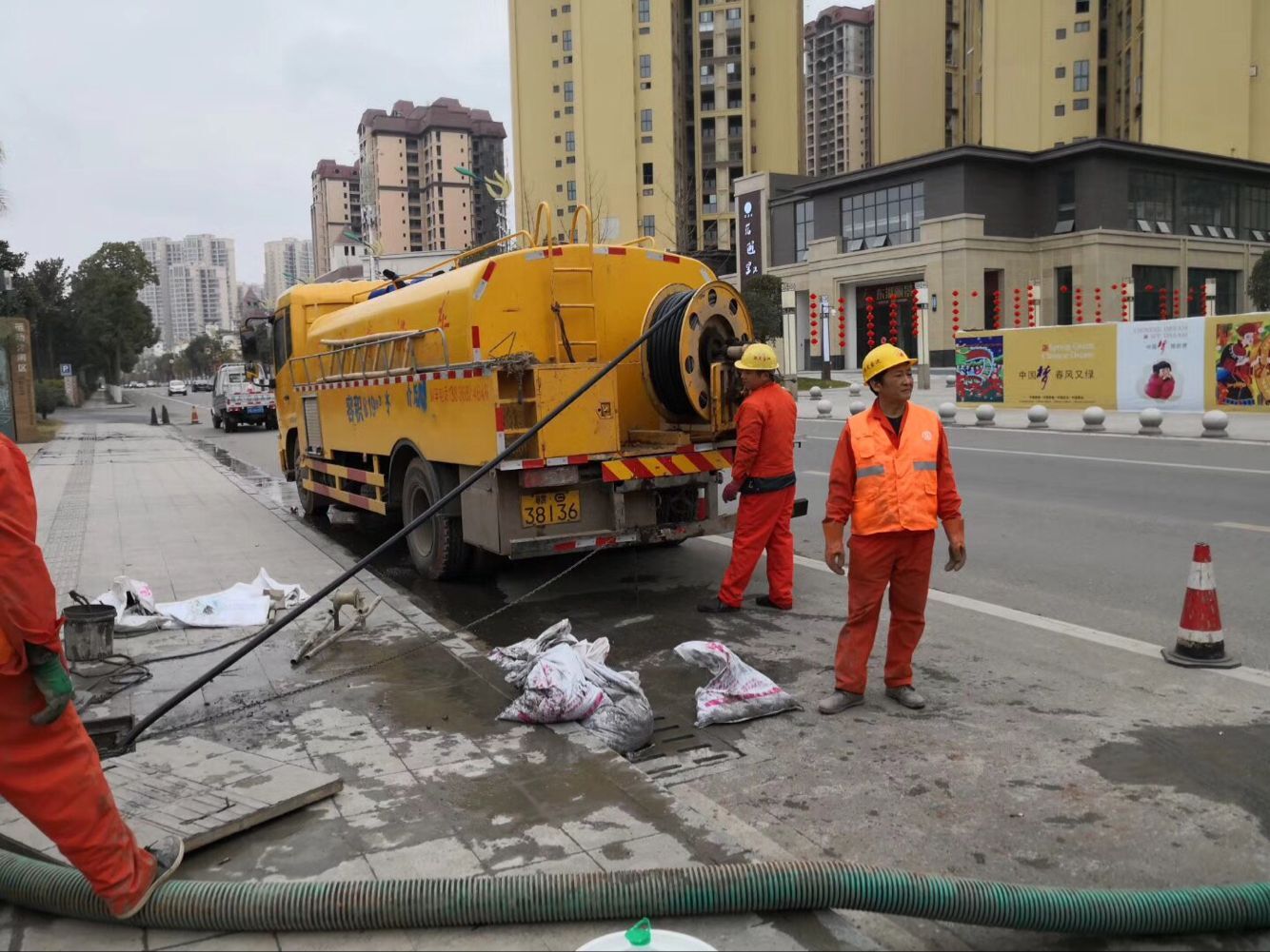 提蒙乡排污管道清淤-管道清洗